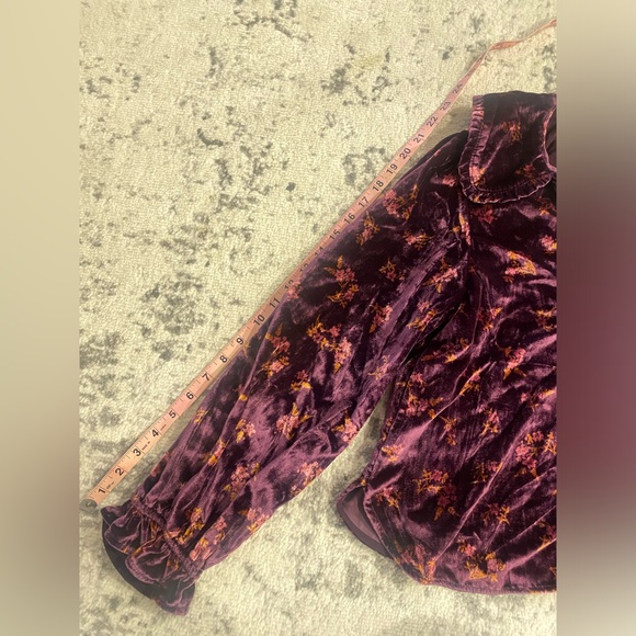 NWT Anthropologie by Pilcro Velevt Keira Collared Button-Front Blouse - Picture 6 of 10